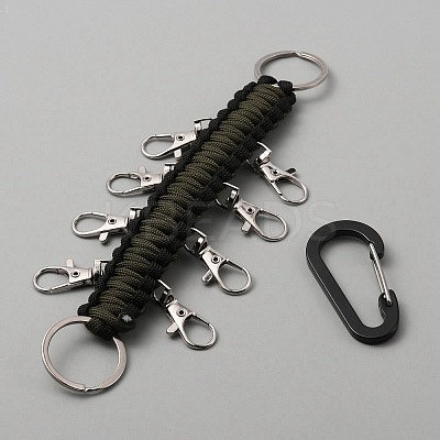 Alloy Rock Climbing Carabiners & Swivel Clasps LS-KEYC-WH0027-97B-1