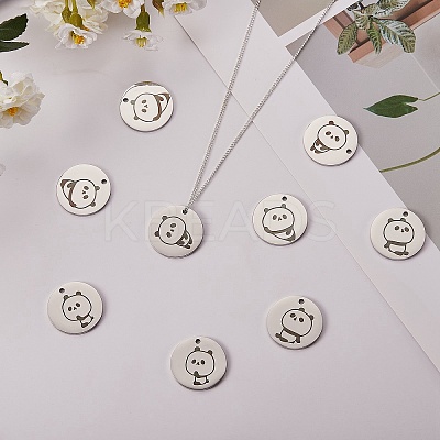 18Pcs 9 Style Stainless Steel Pendant STAS-SZ0002-11-1
