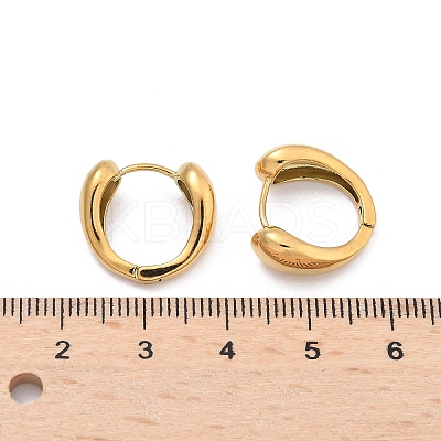 304 Stainless Steel Teardrop Hoop Earrings for Women EJEW-U060-01D-G-1