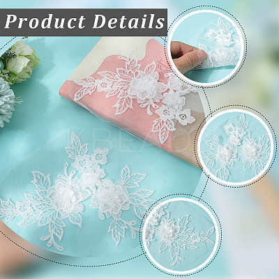 Polyester Embroidery Sequin Costume Accessories LS-DIY-WH20025-015B-1