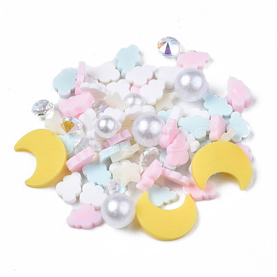 Handmade Polymer Clay Cabochons CLAY-N006-81-1