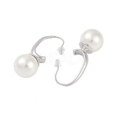 304 Stainless Steel Round Dangle Earrings for Women EJEW-K281-31P-1