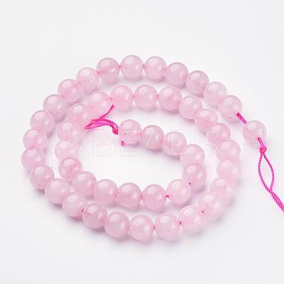 Natural Rose Quartz Beads Strands GSR034-1