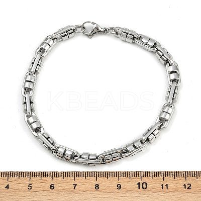 304 Stainless Steel Link Chain Bracelets for Women BJEW-Z143-02P-1