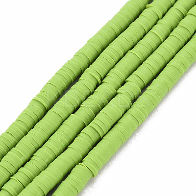 Handmade Polymer Clay Bead Strands CLAY-T002-4mm-68-1