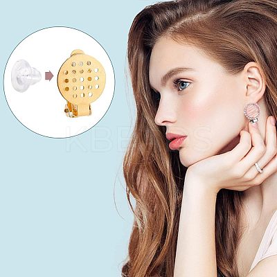 304 Stainless Steel Clip-on Earring Findings STAS-UN0002-07-1