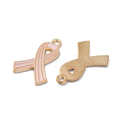 Light Gold Tone Zinc Alloy Enamel Pendants LS-ENAM-WH0061-14B-1