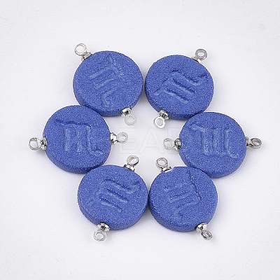 Handmade Porcelain Links connectors PORC-T002-124D-1