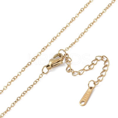 201 Stainless Steel Cable Chain Necklaces NJEW-P309-22B-G-1