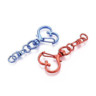 Electrophoresis Alloy Swivel Snap Hook Clasps PALLOY-T092-71-1