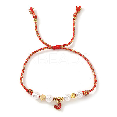 Adjustable Alloy Enamel Charm Bracelets UI4979-2-1