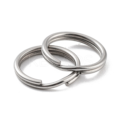 Non-Tarnish 304 Stainless Steel Split Key Rings STAS-Q314-02K-P-1