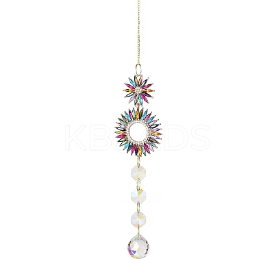 Alloy Rhinestone Hanging Ornaments HJEW-E012-02G-03-1