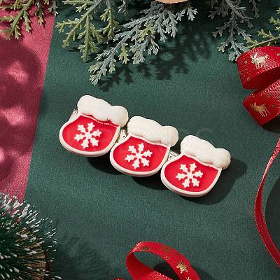 Christmas Theme Resin Alligator Hair Clips PHAR-JH00111-1