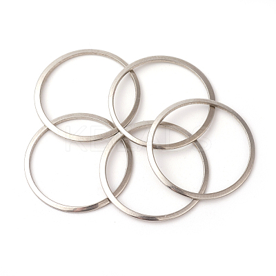 Tarnish Resistant 201 Stainless Steel Linking Rings STAS-F192-001P-02-1