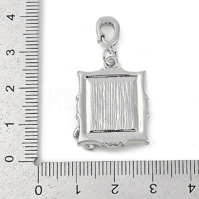 Brass Enamel Pendants KK-U043-12P-02-1