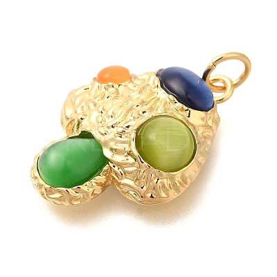 Brass Pendants KK-U040-01G-02-1