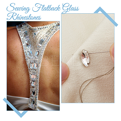 120Pcs Horse Eye Sew on Rhinestone RGLA-DC0001-07B-1