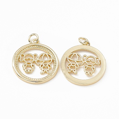 Brass Pendants KK-E068-VB200-1