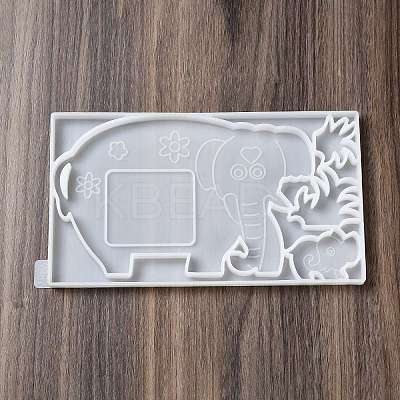 DIY Elephant Photo Frame & Grass Decoration Silicone Molds LS-DIY-I099-56-1
