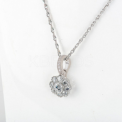 4Pcs 4 Styles Brass Micro Pave Clear Cubic Zirconia Fold Over Clasps KK-DR0001-12-1