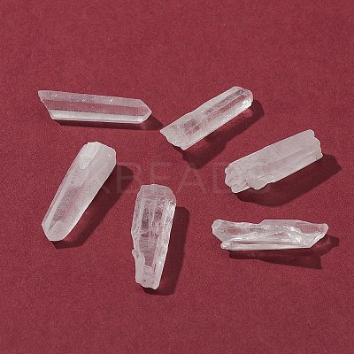 35Pcs Natural Quartz Crystal Beads G-FS0002-44-1