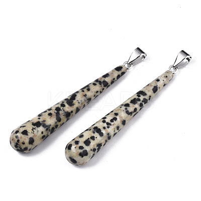 Natural Dalmatian Jasper Big Pendants X-G-S359-095-1