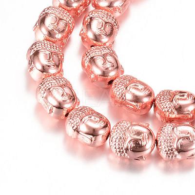 Electroplate Non-magnetic Synthetic Hematite Bead Strands G-Q465-28RG-1