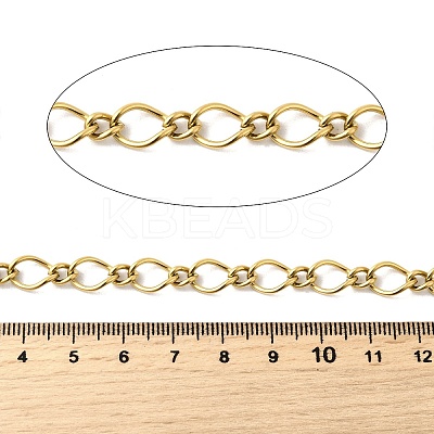 304 Stainless Steel Twist Link Chains CHS-C018-06G-1