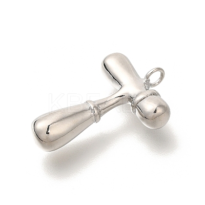 Rack Plating Brass Pendants KK-I722-08P-T-1