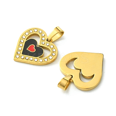Ion Plating(IP) 304 Stainless Steel Pendants STAS-C101-05G-1