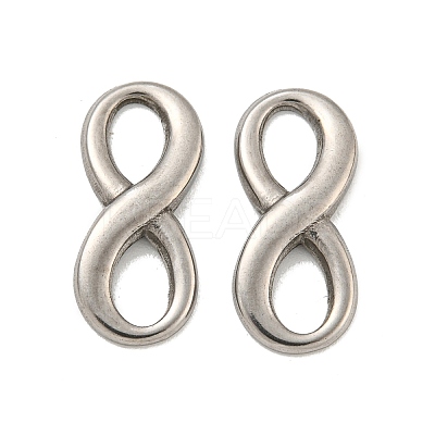 Non-Tarnish 304 Stainless Steel Connector Charms STAS-O004-02P-1