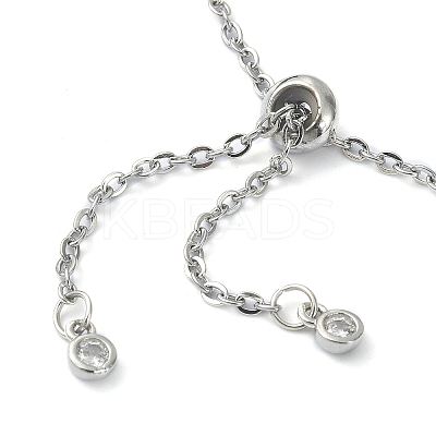 Natural Lapis Lazuli Bullet Link Slider Bracelets BJEW-JB09901-03-1