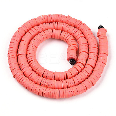 Handmade Polymer Clay Beads X-CLAY-R067-6.0mm-14-1