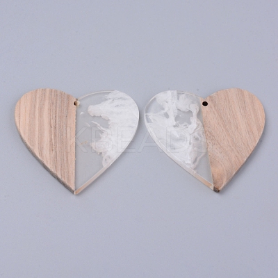 Resin & Wood Pendants RESI-R428-12B-1