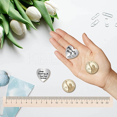 201 Stainless Steel Commemorative Coin AJEW-CN0002-34-1