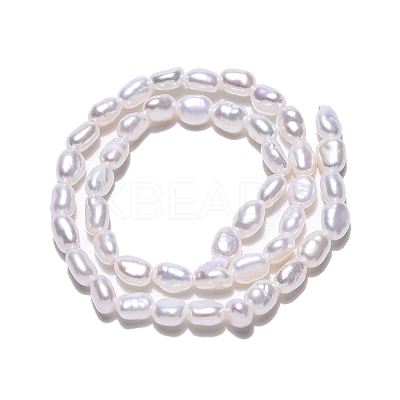 Natural Cultured Freshwater Pearl Beads Strands PEAR-N014-03G-01-1