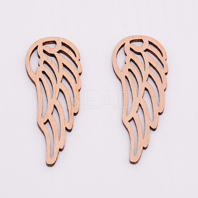Unfinished Wood Filigree Joiners Links WOOD-WH0099-10B-1