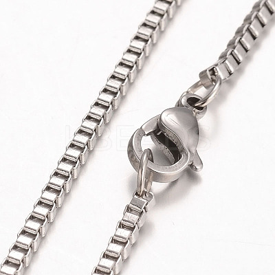 Tarnish Resistant 316 Surgical Stainless Steel Venetian Chains Necklaces NJEW-JN01293-02-1