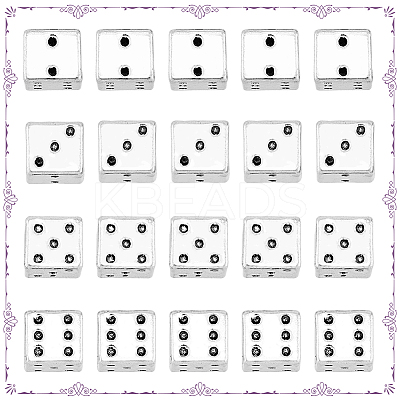 100Pcs Tibetan Style Alloy European Beads TIBE-DC0001-02-1
