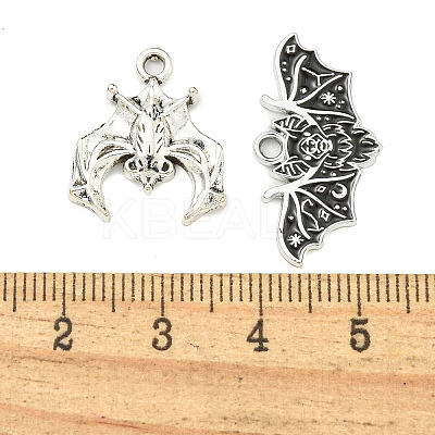 12Pcs Hallowmas Theme Tibetan Style Alloy Pendants FIND-U010-12-1