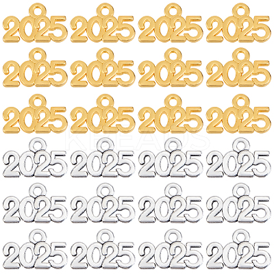 100Pcs 2 Colors Alloy Pendants FIND-SP0002-35-1