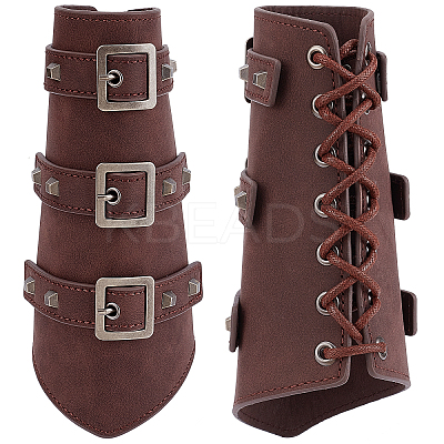 Imitation Leather Cuff Cord Bracelet BJEW-WH0016-10A-1