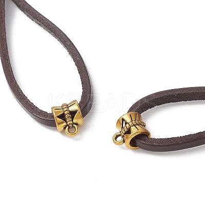 Cowhide Leather Cord Bracelet Making AJEW-JB01355-02-1