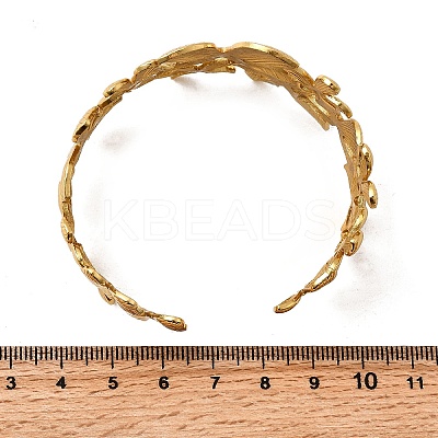 304 Stainless Steel Cuff Bangles BJEW-L705-04A-G-1