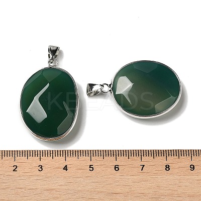 Natural Agate Dyed Pendants G-M415-02P-1