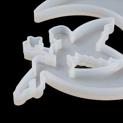 Moon DIY Silhouette Statue Silicone Molds DIY-F148-02C-1