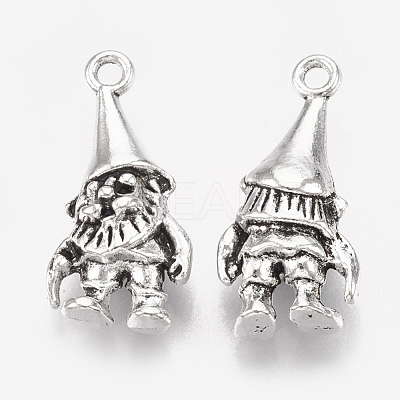 Tibetan Style Alloy Pendants X-TIBEP-T052-14AS-RS-1