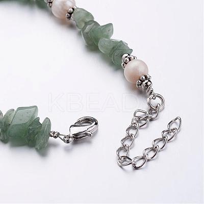 Mixed Stone Bracelets BJEW-JB02470-1
