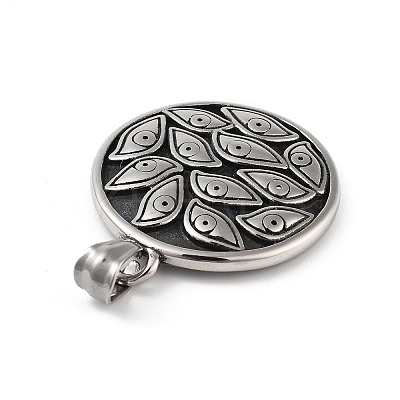 Retro 304 Stainless Steel Pendants STAS-I205-23AS-A-1